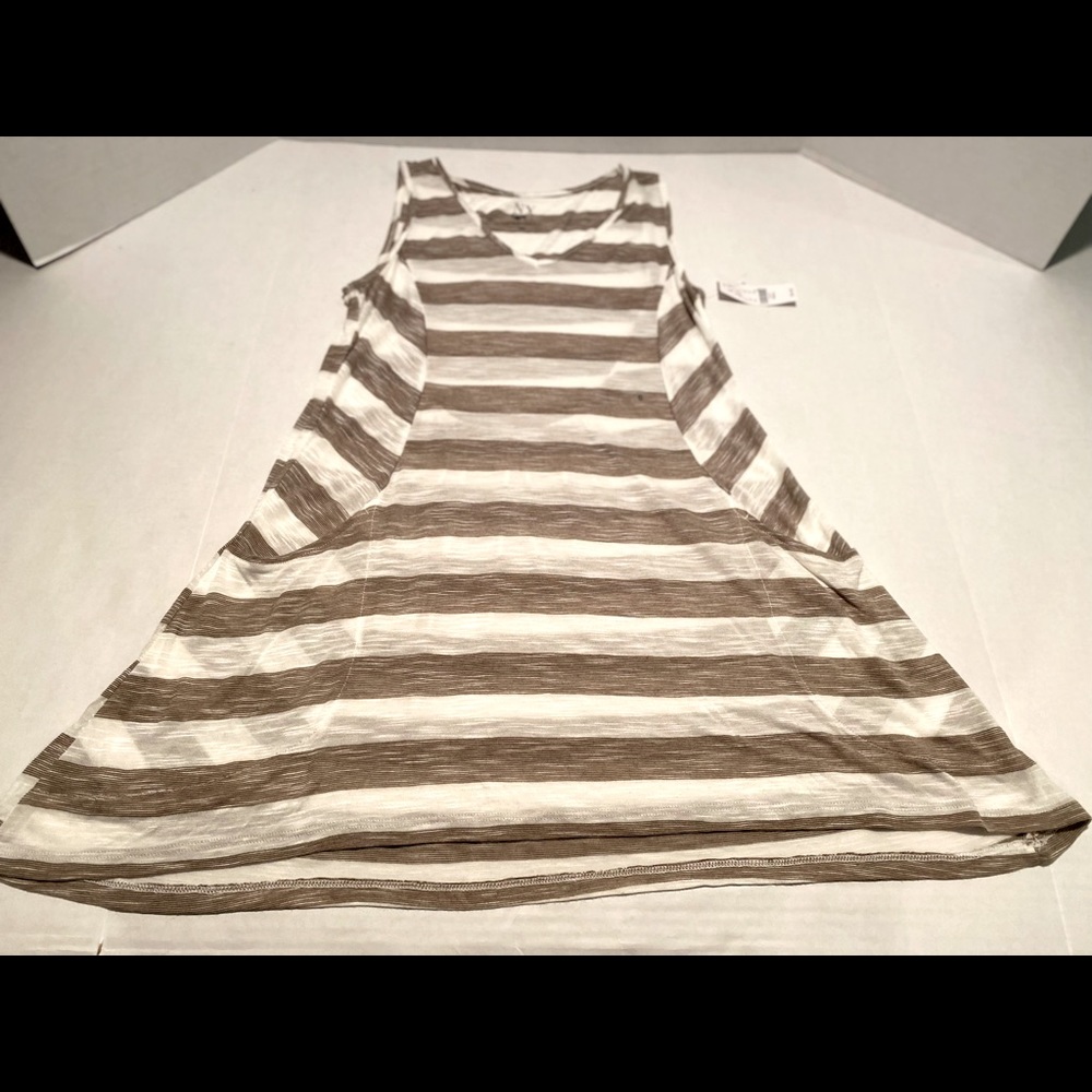 NY&CO NWT Small Sleeveless Striped Flared Tunic